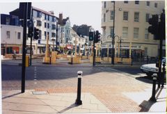 View of town centre works associated with Southern Water Storm Drain 1998